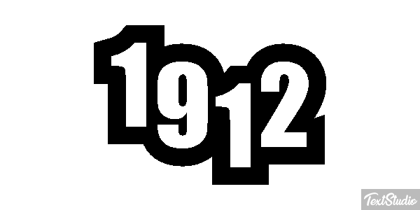 1912 Efeito do texto