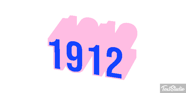 1912 Efeito do texto