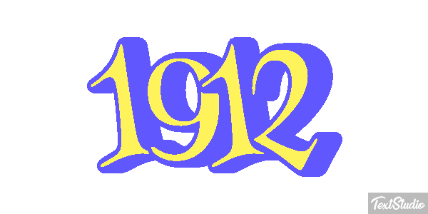 1912 Efeito do texto