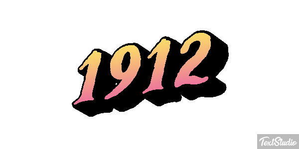 1912 Efeito do texto