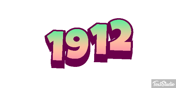 1912 Efeito do texto