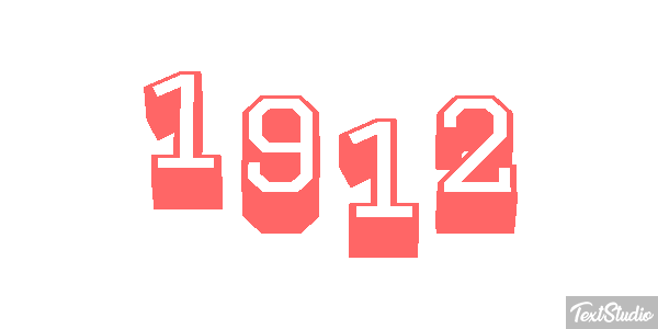 1912 Efeito do texto