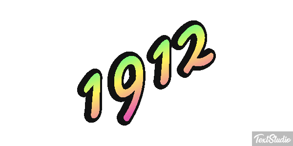 1912 Efeito do texto