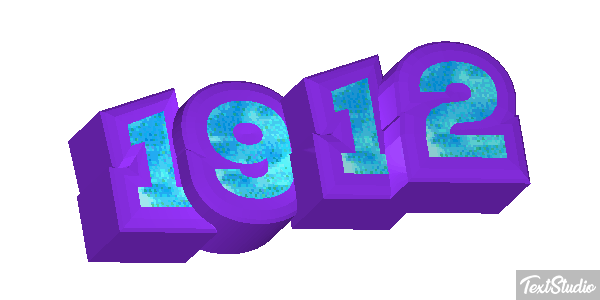 1912 Efeito do texto