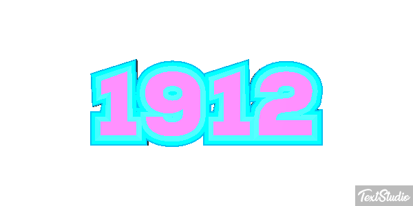 1912 Efeito do texto