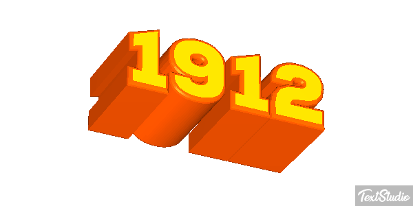1912 Efeito do texto