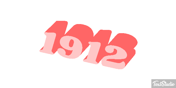 1912 Efeito do texto