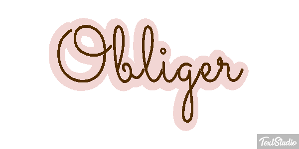 Obliger Effet de texte