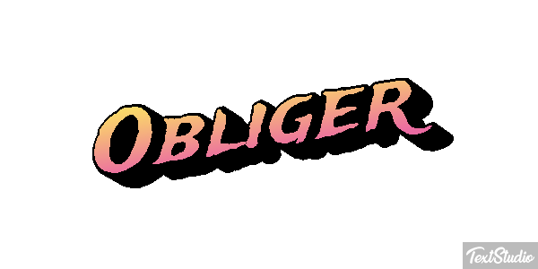 Obliger Effet de texte