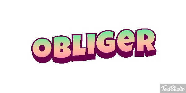 Obliger Effet de texte