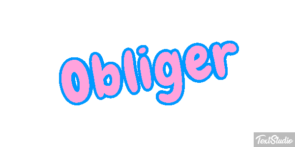 Obliger Effet de texte