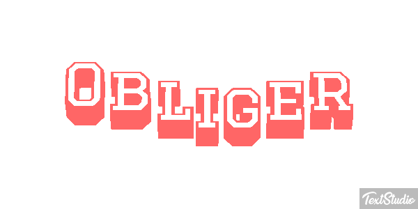 Obliger Effet de texte