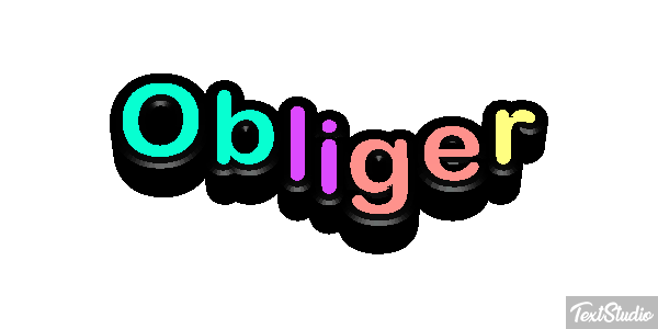 Obliger Effet de texte