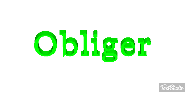 Obliger Effet de texte