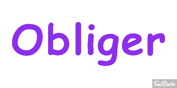 Obliger Effet de texte