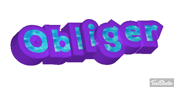 Obliger Effet de texte