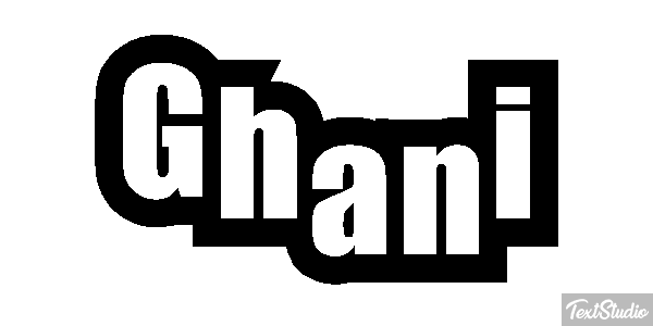 Ghani Текстовый эффект