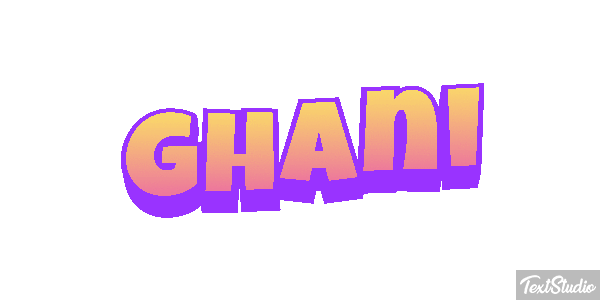 Ghani Текстовый эффект