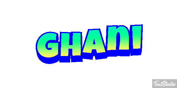 Ghani Текстовый эффект