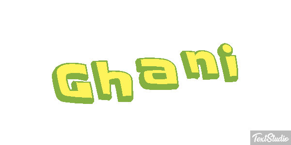 Ghani Текстовый эффект