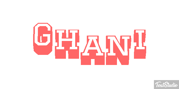 Ghani Текстовый эффект