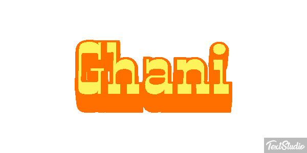 Ghani Текстовый эффект