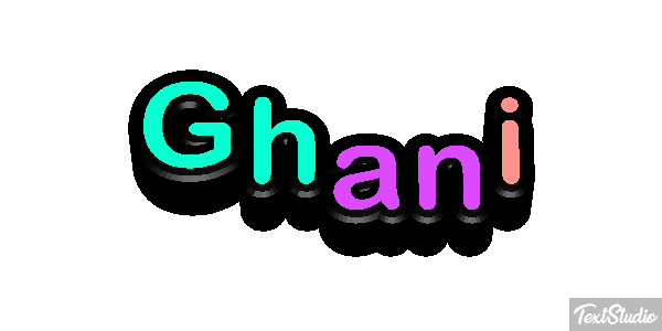 Ghani Текстовый эффект