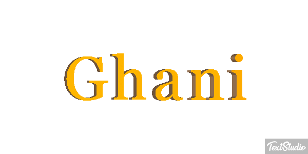 Ghani Текстовый эффект