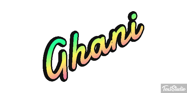 Ghani Текстовый эффект