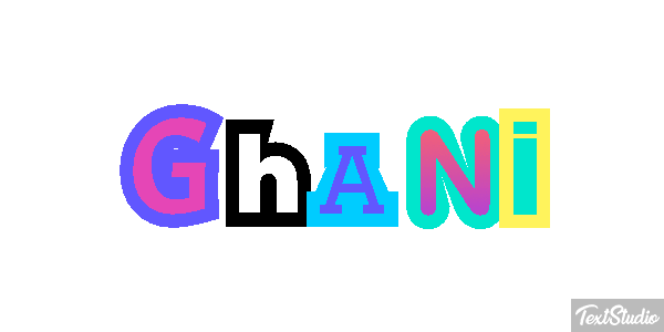 Ghani Текстовый эффект