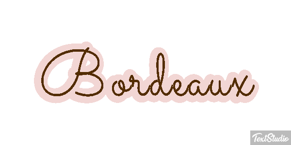 Bordeaux Efecto de texto