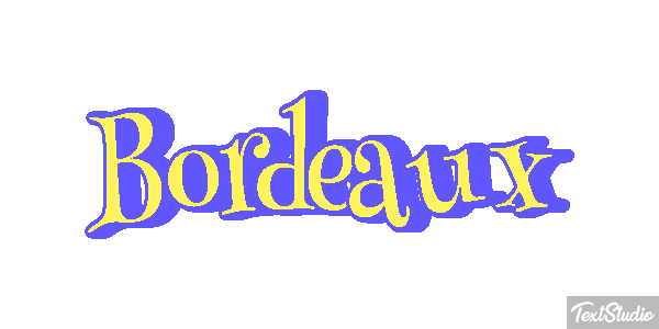 Bordeaux Efecto de texto