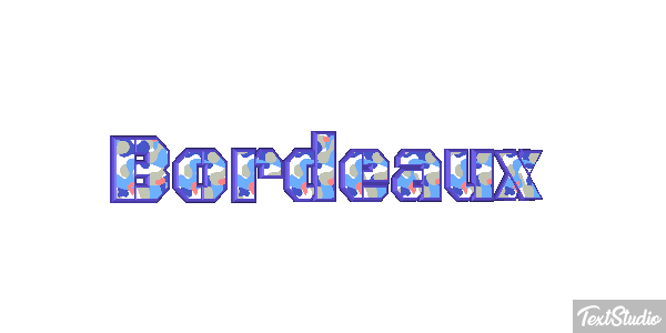 Bordeaux Efecto de texto