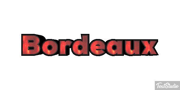 Bordeaux Efecto de texto