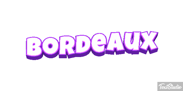 Bordeaux Efecto de texto
