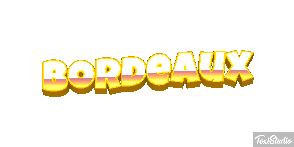 Bordeaux Efecto de texto