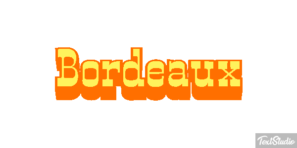 Bordeaux Efecto de texto