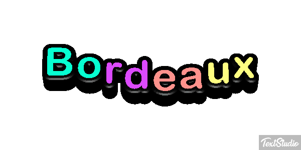 Bordeaux Efecto de texto