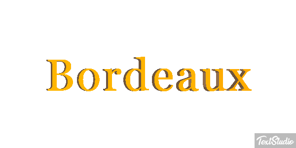Bordeaux Efecto de texto