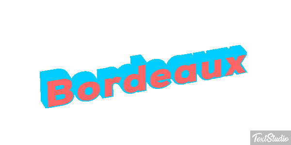 Bordeaux Efecto de texto