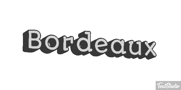 Bordeaux Efecto de texto