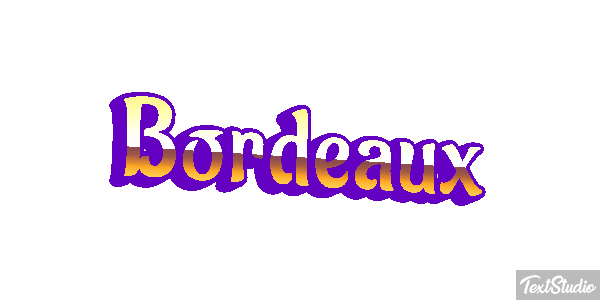 Bordeaux Efecto de texto