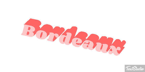 Bordeaux Efecto de texto