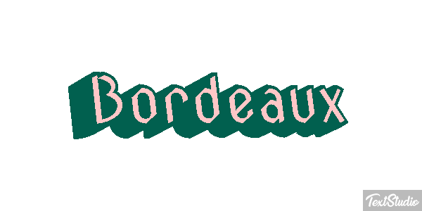 Bordeaux Efecto de texto