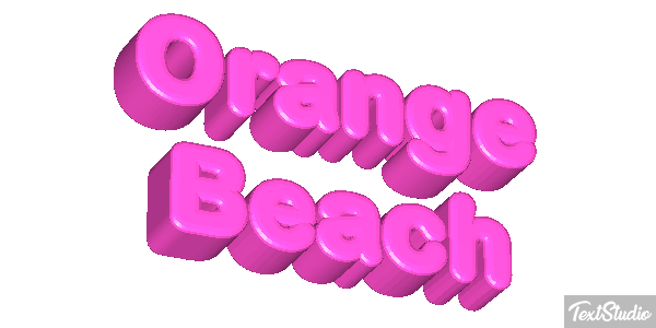 Orange Beach Efekt tekstowy