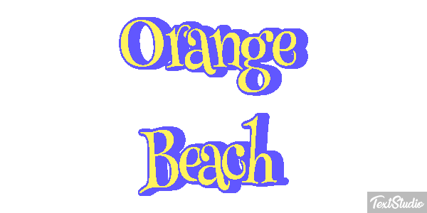 Orange Beach Efekt tekstowy