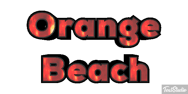 Orange Beach Efekt tekstowy