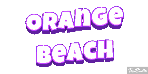 Orange Beach Efekt tekstowy