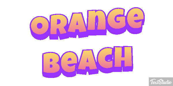 Orange Beach Efekt tekstowy