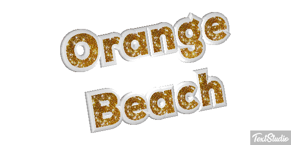 Orange Beach Efekt tekstowy